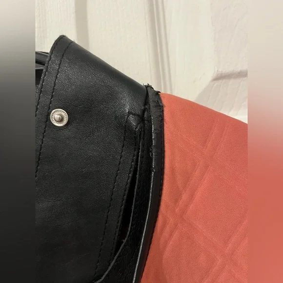 3.1 Phillip Lim Coral and Black Neoprene & Leather Coat - Picture 9 of 13